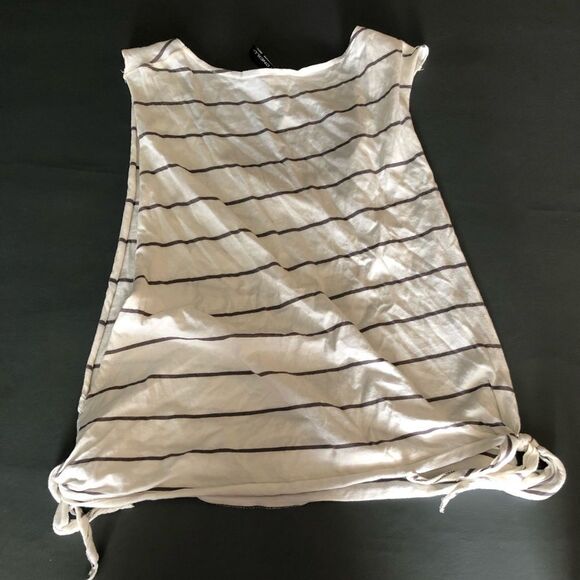 O’Neill Small Open Sided White&Grey Striped Shirt - Picture 2 of 4